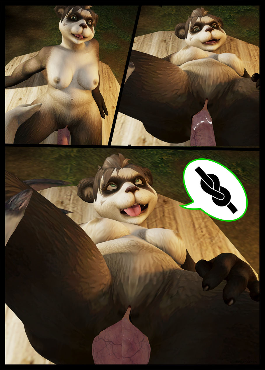 3d_(artwork) anthro blizzard_entertainment breasts canid canine canis digital_media_(artwork) duo female forest genitals giant_panda hi_res ilikepandaren knot male male/female mammal outside pandaren penetration penis plant sex tree ursid vaginal vaginal_penetration video_games warcraft were werecanid wolf worgen