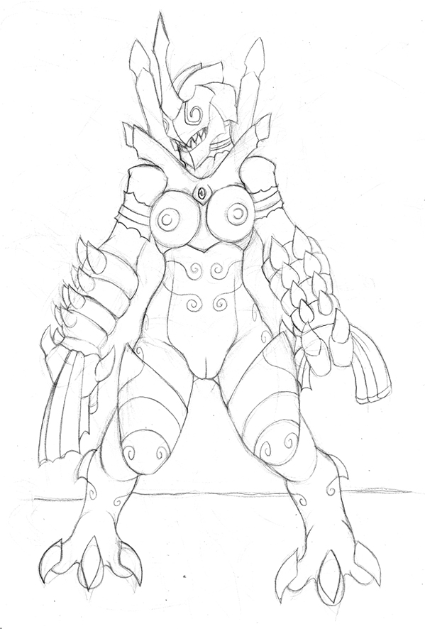 3_fingers 3_toes after_transformation alternate_species anthro bare_shoulders barefoot big_breasts black_and_white blitz_(devil_may_cry) bottomless breasts capcom chest_gem claws clothed clothing corruption demon devil_may_cry digitigrade erect_nipples feet female finger_claws fingers front_view gem genitals heel_claw horn ivanks kyrie_(dmc) looking_at_viewer monochrome mostly_nude nipples pussy scalie sharp_teeth simple_background sketch solo species_transformation spikes spikes_(anatomy) spiral_eyes spiral_pattern spread_legs spreading standing tearing_clothing teeth thick_thighs toe_claws toes topless torn_clothing transformation white_background
