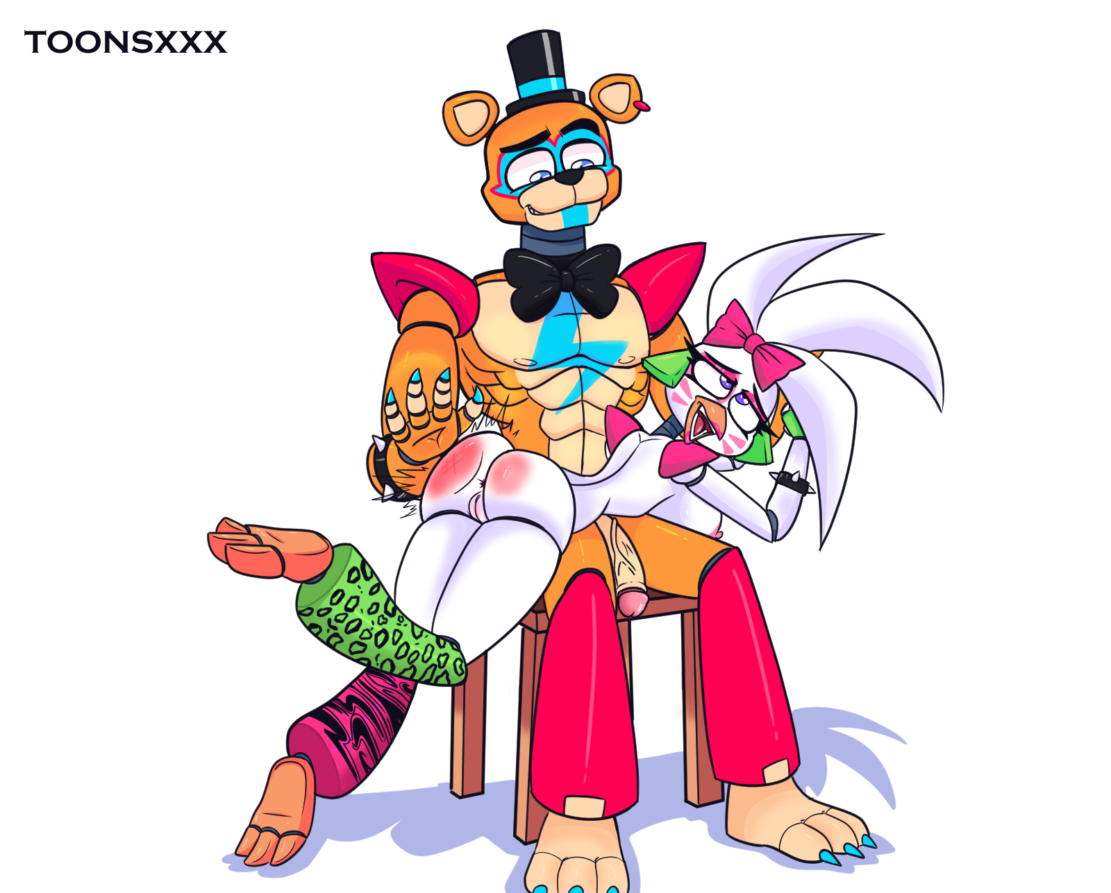 The Big ImageBoard (TBIB) - 2022 animatronic anthro anus areola avian bear  big breasts big penis bird breasts butt butt focus butt slap chicken  digital media (artwork) duo female five nights at