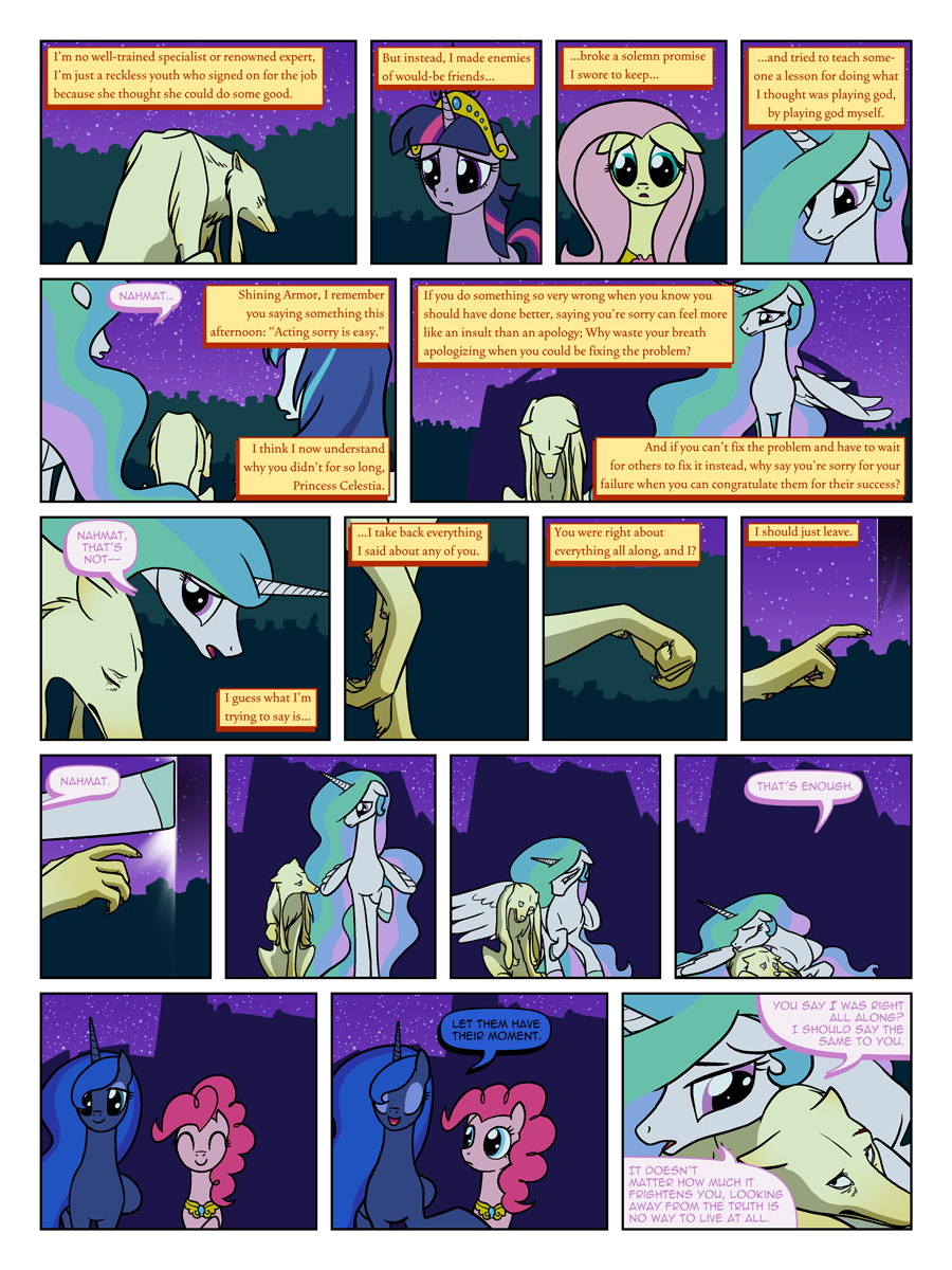 3:4 arofa_nahmat arofatamahn canid canine comic dialogue english_text equid equine female feral fluttershy_(mlp) friendship_is_magic hasbro hi_res horn larger_female magic mammal my_little_pony pinkie_pie_(mlp) princess_celestia_(mlp) princess_luna_(mlp) sibling sister sisters size_difference text twilight_sparkle_(mlp) unicorn winged_unicorn wings