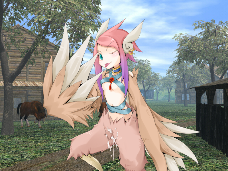 after_rape after_sex animal_humanoid avian avian_humanoid bodily_fluids bodily_fluids_drip bodily_fluids_in_pussy clothing ear_piercing european_mythology feathered_wings feathers female frfr game_cg game_over gameplay_mechanics greek_mythology harpy harpy_(monster_girl_quest) humanoid mammal monster_girl_(genre) mythological_avian mythology pantsless piercing solo story story_in_description topwear video_games winged_humanoid wings