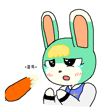 2021 animal_crossing anthro blonde_hair blush bodily_fluids carrot clothed clothing eyelashes food food_fetish fur girly glistening glistening_eyes green_body green_fur hair japanese_text lagomorph leporid low_res male mammal multicolored_body multicolored_fur nintendo nonyammychoko open_mouth plant rabbit sasha_(animal_crossing) simple_background solo suggestive suggestive_food tears text translation_request unknown_substance vegetable video_games white_background white_body white_fur
