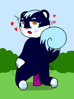 &lt;3 2022 ambiguous_penetration animal_crossing anthro big_butt black_body black_fur blue_body blue_fur blue_hair blue_pawpads blush butt dildo dildo_insertion dildo_sitting eyelashes feet female fur grass hair half-closed_eyes hand_on_hip kneeling looking_at_viewer looking_back low_res mammal multicolored_body multicolored_fur narrowed_eyes nintendo nonyammychoko nude open_mouth orange_eyes pawpads paws penetration plant rear_view red_nose rodent sciurid sex_toy sex_toy_insertion sex_toy_penetration shaded shadow smile soles solo tasha_(animal_crossing) video_games white_body white_fur wide_hips