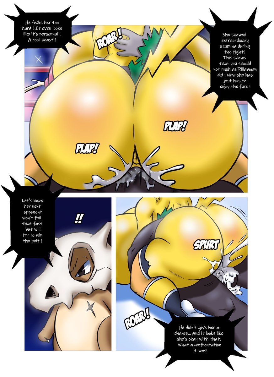 anthro anus big_breasts big_butt bodily_fluids breasts butt clothing comic cosplay_pikachu_(costume) cubone damncheezy dialogue female female_penetrated hi_res huge_breasts huge_butt lactating male male/female male_penetrating male_penetrating_female nintendo penetration penile penile_penetration penis_in_pussy pikachu pikachu_libre pok&eacute;mon pok&eacute;mon_(species) reddened_butt rillaboom scar thick_thighs vaginal vaginal_penetration video_games