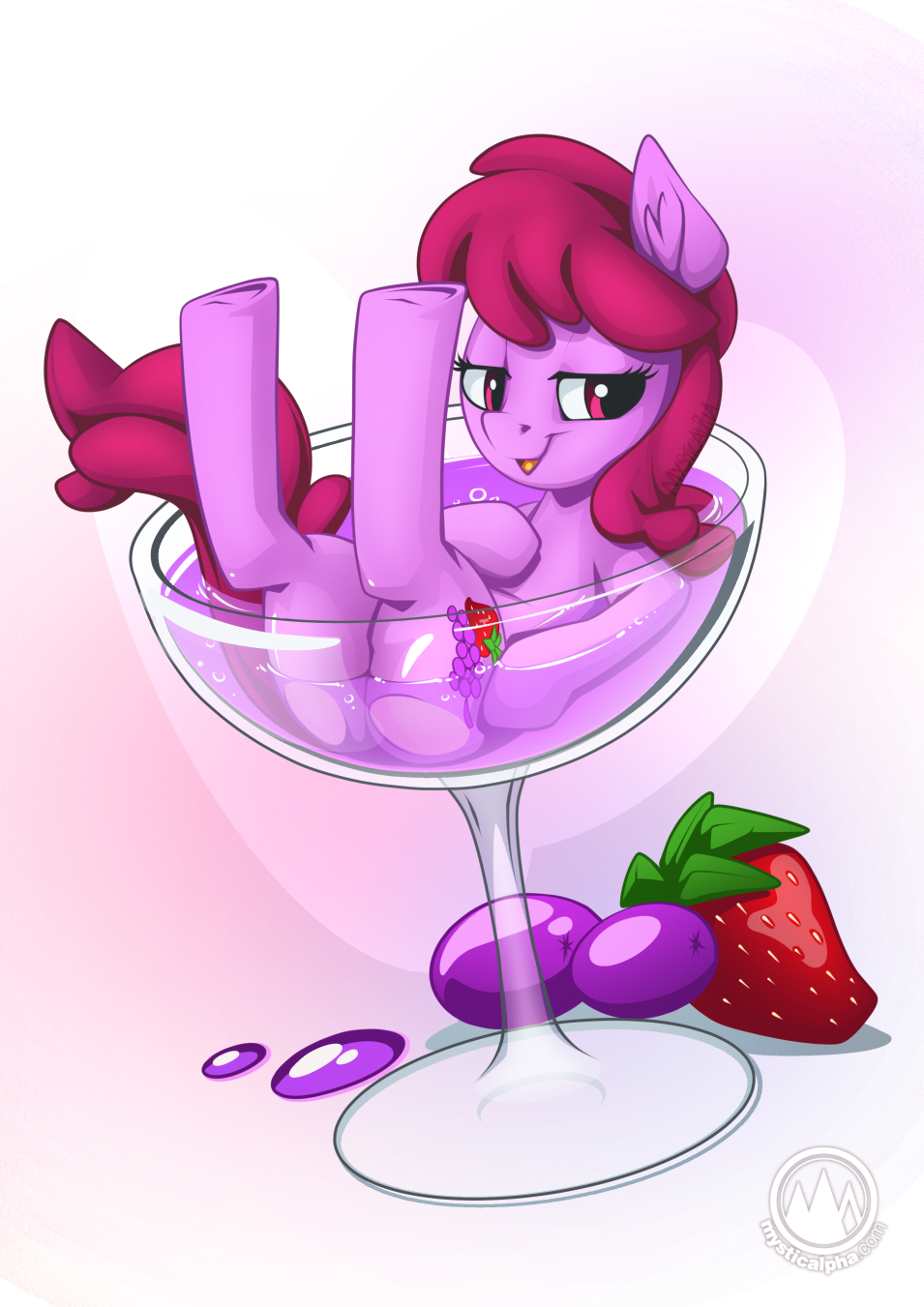 2022 alcohol bedroom_eyes berry_punch_(mlp) beverage butt container cup cutie_mark digital_media_(artwork) drinking_glass drunk earth_pony equid equine eyelashes female feral food friendship_is_magic fruit glass glass_container glass_cup grape hair half-closed_eyes hasbro hi_res hooves horse inner_ear_fluff mammal my_little_pony mysticalpha narrowed_eyes open_mouth plant pony purple_body purple_hair purple_tail seductive smile solo strawberry substance_intoxication tuft wine wine_glass