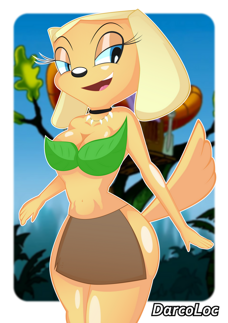 alpha_channel anthro blue_eyes border bottomwear bracelet brandy_and_mr._whiskers brandy_harrington breasts canid canine canis choker cleavage clothed clothing collar darcoloco digital_media_(artwork) disney disney_channel domestic_dog female hair jewelry jungle leaf_bra leaf_clothing loincloth mammal navel necklace open_mouth outside plant solo teeth tooth_bracelet transparent_border tribal tribal_jewelry tribal_necklace tribal_outfit