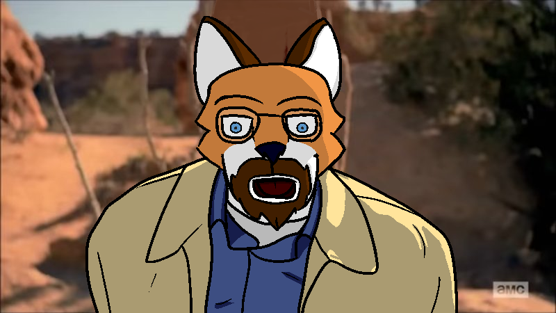 16:9 anthro beard beige_vest blue_clothing blue_eyes blue_shirt blue_topwear breaking_bad canid canine clothing eyewear facial_hair fox glasses male mammal meme open_mouth photo_background shaded shirt shitpost simple_shading solo t-shirt topwear vest walter_white white_clothing white_shirt white_t-shirt white_topwear widescreen winterfrost_(character) winterfrostwastaken