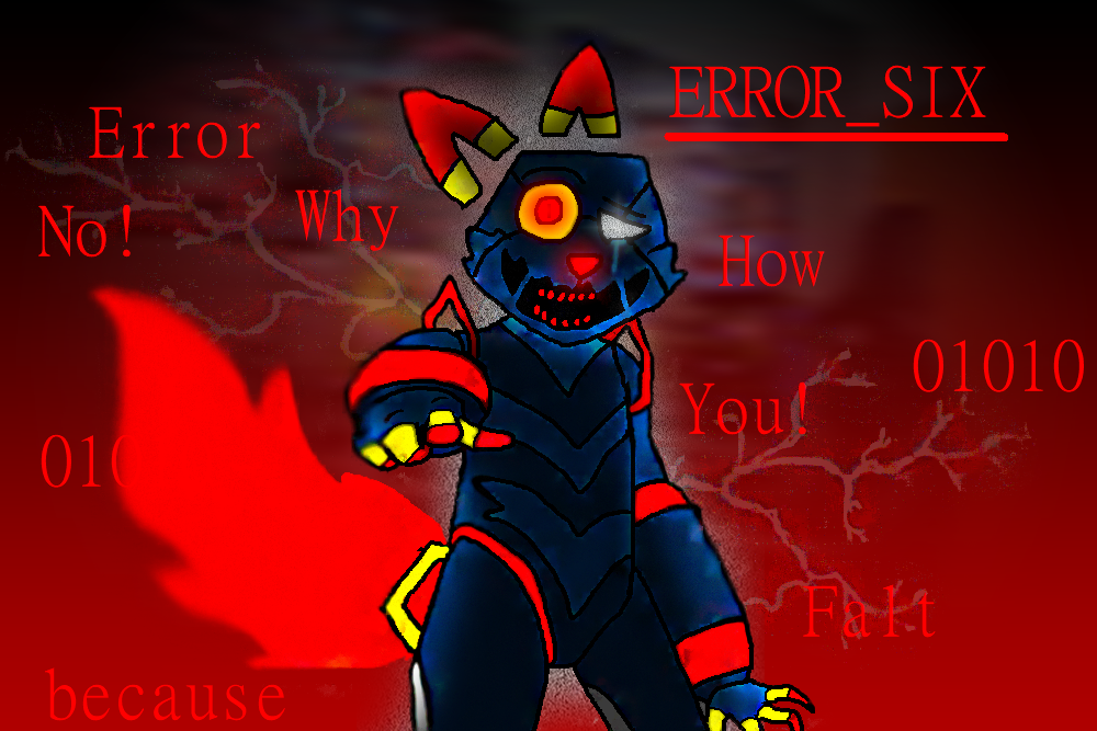 android anthro blue_body dialogue drcustom e621 esix felid female gesture humanoid looking_at_viewer machine mammal mascot pointing pointing_at_viewer pupils red_ears red_nose red_pupils red_teeth robot smile solo text yellow_sclera