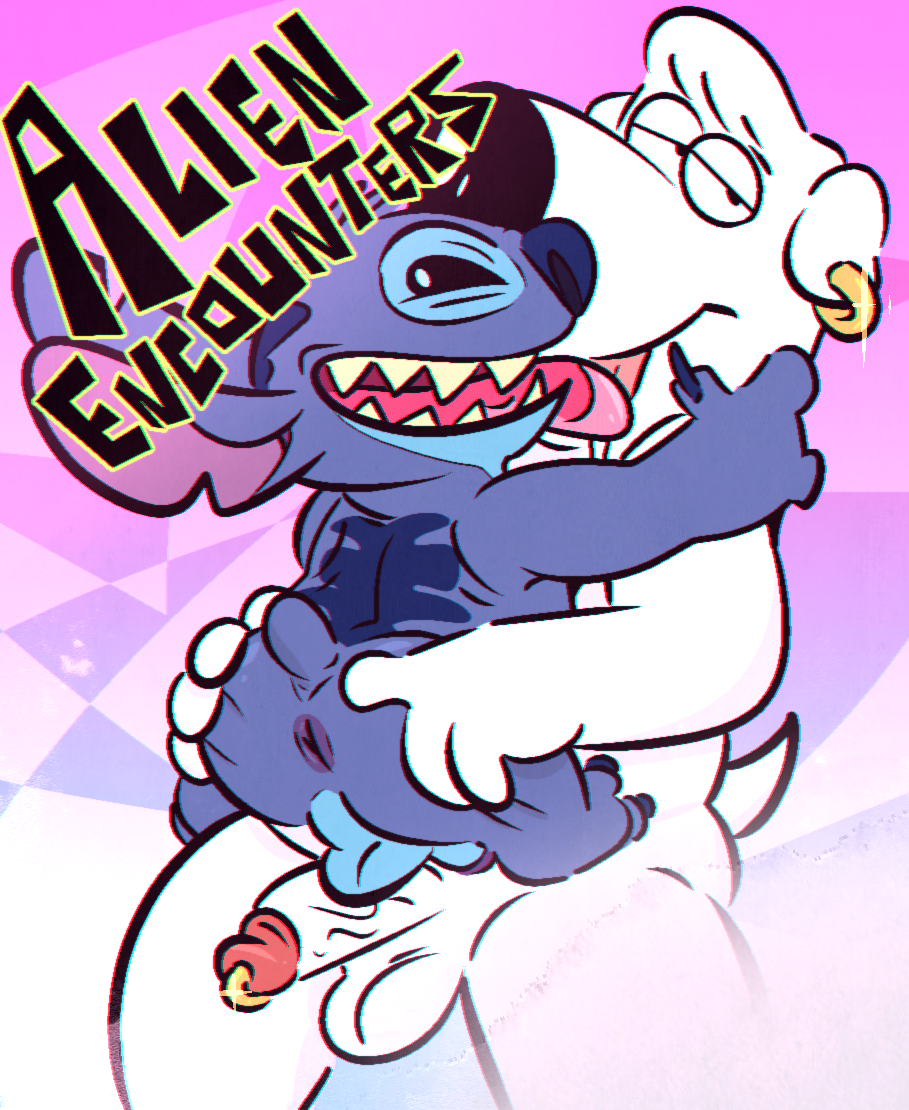 2022 4_fingers accessory alien anthro anus back_markings balls biped blue_balls blue_body blue_claws blue_fur blue_nose brian_griffin canid canine canis chromatic_aberration claws cock_ring crossover disney domestic_dog duo ear_piercing ear_ring english_text experiment_(lilo_and_stitch) family_guy fingers french_kissing fur genitals glans head_markings humanoid_genitalia humanoid_penis jewelry kissing lilo_and_stitch looking_aside looking_at_viewer male male/male mammal markings occipital_markings open_mouth open_smile penis penis_accessory penis_jewelry piercing pink_glans ring_piercing size_difference small_tail smile stitch_(lilo_and_stitch) text the-alfie-incorporated toe_claws tongue tongue_out vein veiny_penis white_balls white_body white_fur