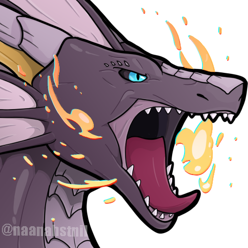 angry dragon emote eyes fangs fire invalid_tag ko-fi low_res male naanahstnil solo sticker supporter