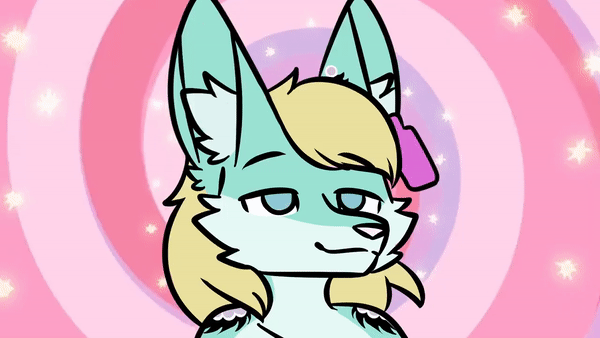 ambiguous_gender animated anonymous_artist anthro blue_body blue_fur canid canine epilepsy_warning fennec fox fur hypnosis lily_foxworthy mammal mind_control solo tired trance