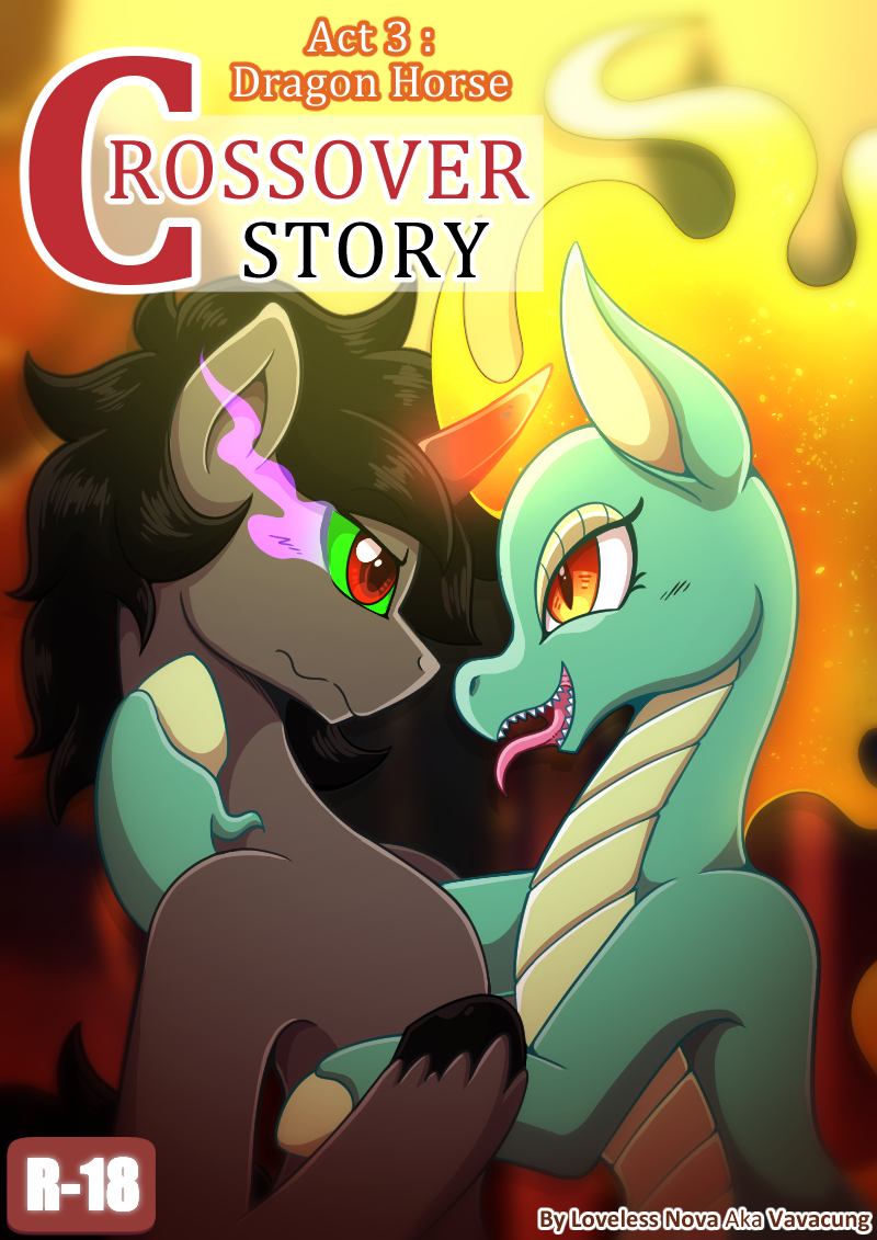 2021 asian_mythology black_hair chinese_mythology cover crossover duo east_asian_mythology english_text equid equine eye_contact female feral fetlocks fire flaming_hair flaming_mane friendship_is_magic fur green_body green_scales green_sclera grey_body grey_fur hair hasbro holding_each_other horn horse king_sombra_(mlp) long_hair long_horn longma looking_at_another magic male male/female mammal my_little_pony mythology open_mouth orange_eyes pony pseudo_hair pseudo_mane red_eyes scales scalie sharp_teeth teeth text them's_fightin'_herds tianhuo_(tfh) unicorn vavacung