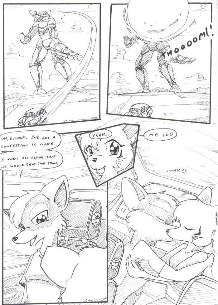 anthro black_and_white border canid canine car chair cloud comic dasyuromorph death destroyed_vehicle destruction dialogue duo embrace english_text female field flying_car furniture hair hug kissing kitfox-crimson looking_at_another looking_at_partner machine male mammal marsupial mecha monochrome motion_lines mountain novus_(kitfox-crimson) onomatopoeia open_mouth outside_border romantic romantic_ambiance romantic_couple rumour_(kitfox-krimson) sketch sky smile sound_effects speed_lines text thylacine vehicle window