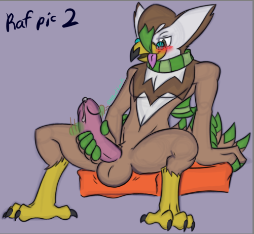 4_toes anisodactyl anthro avian balls beak bird blush brown_body brown_feathers claws erection feathers feet generation_4_pokemon genitals lime:localstarlyfan male masturbation neon_dontlook nintendo penile penile_masturbation penis pokemon pokemon_(species) scutes solo staraptor toe_claws toes tongue tongue_out video_games