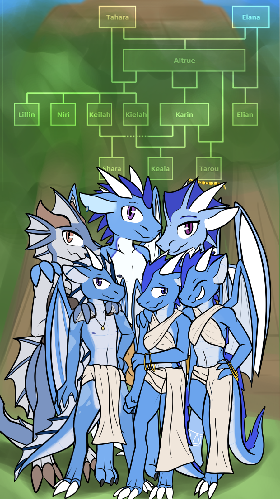 9:16 altrue anthro aquatic_dragon areola blue_body blue_scales bottomwear bracelet brother brother_and_sister chestwear clothed clothing daughter dragon ear_piercing elana_(altrue) family family_tree father father_and_child father_and_daughter father_and_son female frill_(anatomy) furgonomics furry-specific_piercing grandchild granddaughter grandmother grandmother_and_grandchild grandmother_and_granddaughter grandmother_and_grandson grandparent grandparent_and_grandchild grandson group hands_on_shoulders herm_(lore) hi_res horn horn_piercing inbreeding incest_(lore) industrial_piercing jewelry karin_(altrue) keilah_(altrue) kielah_(altrue) loincloth male maleherm_(lore) marine masteroflasagna membrane_(anatomy) membranous_frill membranous_wings mother mother_and_child mother_and_daughter mother_and_son navel necklace nipples orange_eyes outside parent parent_and_child piercing plant purple_eyes scales scalie sibling sister sisters sky smile son tahara_(altrue) tattoo tree twins webbed_hands western_dragon wings