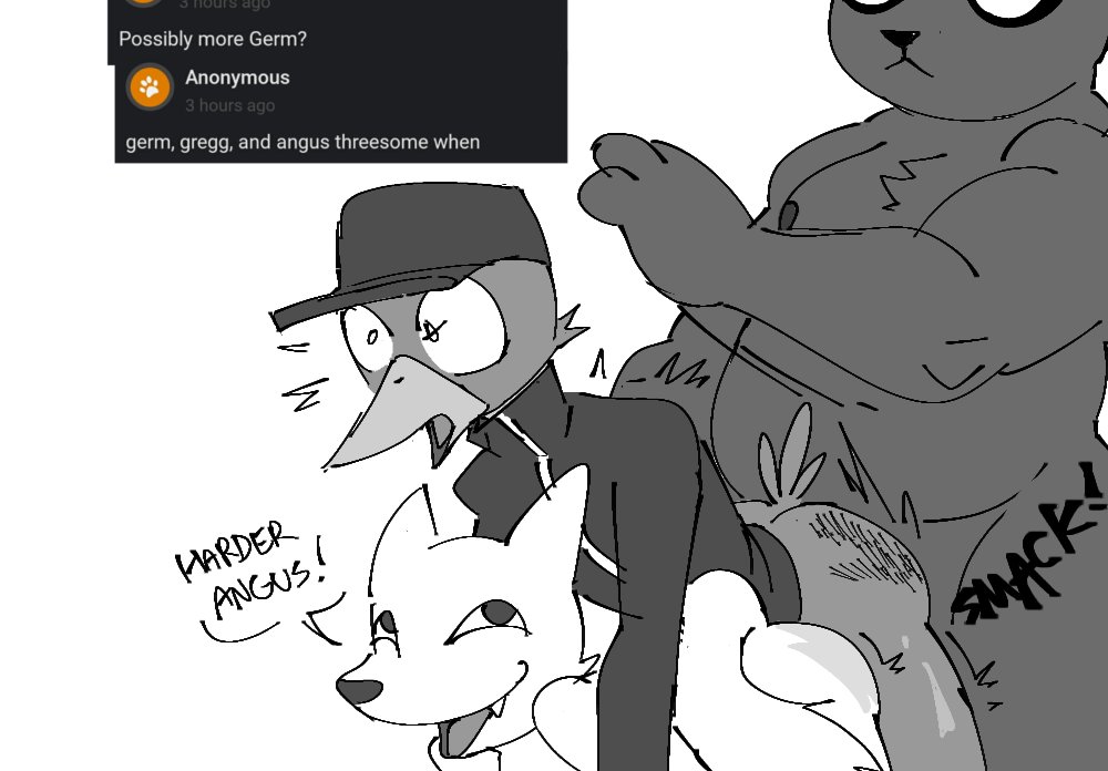 angus_delaney avian bird butt_slap canid canine doggystyle encouragement fox from_behind_position germ_warfare_(nitw) gregg_lee group group_sex male male/male mammal night_in_the_woods pb-art questionable_consent sex slap threesome trio ursid video_games