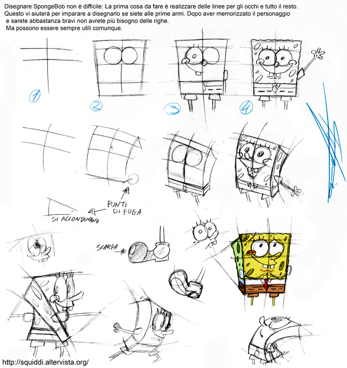 anthro bottomwear buckteeth clothed clothing guide_lines how-to male marine necktie nickelodeon pants shirt sketch sketch_page solo sponge spongebob_squarepants spongebob_squarepants_(character) stepanda teeth topwear