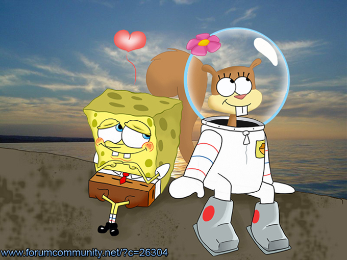 &lt;3 2006 anthro beach blush boots bottomwear buckteeth clothed clothing diving_helmet diving_suit duo female flower footwear male male/female mammal marine necktie nickelodeon pants photo_background plant rodent sand sandy_cheeks sciurid seaside shirt shoes smile sponge spongebob_squarepants spongebob_squarepants_(character) stepanda sunset teeth topwear tree_squirrel water