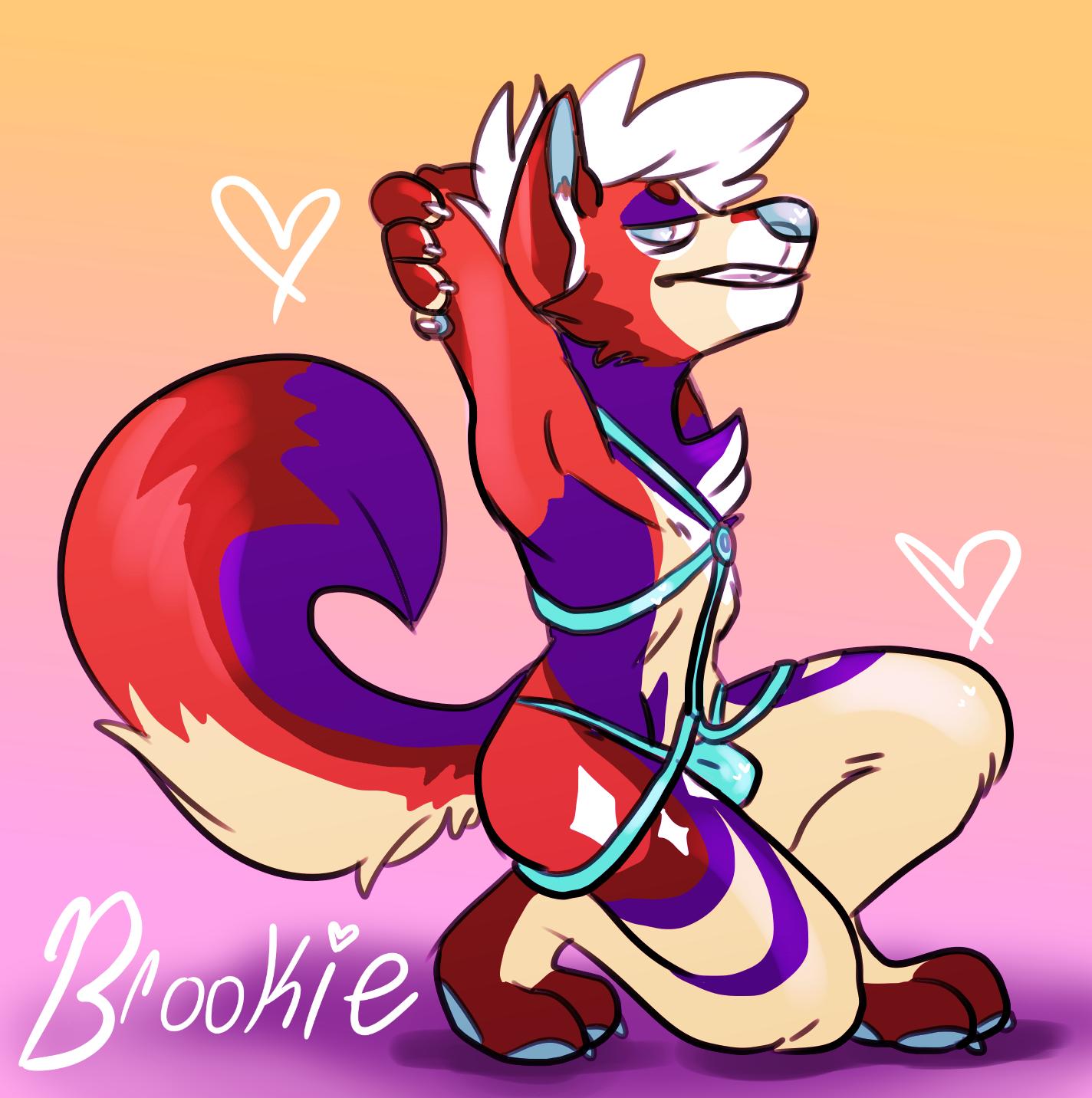 &lt;3 anthro bdsm bondage bottomwear bound bulge butt canid canine canis claws clothed clothing digital_media_(artwork) fur hair harness hi_res looking_at_viewer male mammal simple_background skittles_yeen smile solo text underwear wolf