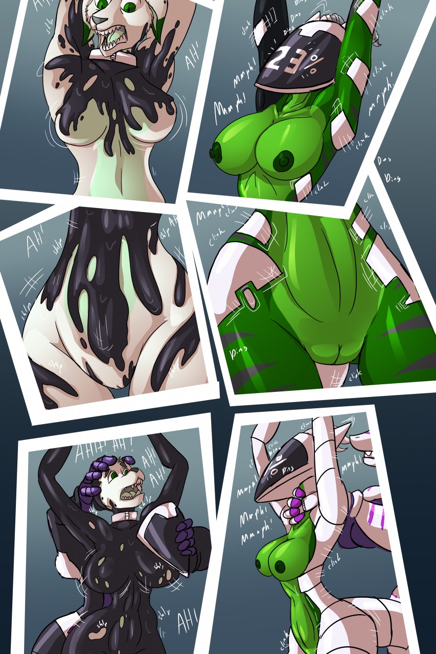 2018 anthro arms_above_head bdsm big_breasts bondage bound breast_expansion breasts canid canine canis centbair collar cybernetics digos digos-01 dragon drone dronification expansion female fish forced forced_transformation fur gender_transformation genitals goo_transformation green_body green_eyes green_scales group hair hi_res latex lime_fur liquid_latex machine male mammal marine mask mind_control mtf_transformation multicolored_body multicolored_fur open_mouth progress_display purple_body pussy robot scales scared shark sharp_teeth striped_body striped_scales stripes teeth thebigbadwolf01 transformation two_tone_body two_tone_fur white_body white_collar white_fur white_hair wolf