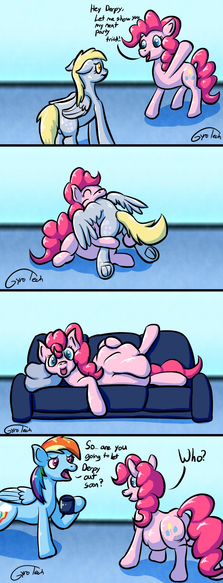 abdominal_bulge after_vore container cup death derpy_hooves_(mlp) digestion female female_pred female_prey feral feral_pred feral_prey friendship_is_magic furniture gyrotech hasbro hi_res my_little_pony oral_vore pinkie_pie_(mlp) rainbow_dash_(mlp) sofa vore weight_gain