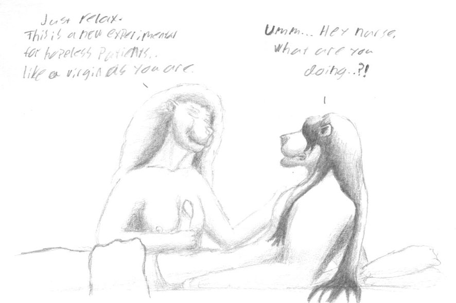 anthro areola bedding biped blanket breast_play breasts command command_to_allow command_to_relax duo english_text erection eye_contact felid female for_science! genitals graphite_(artwork) hair hair_over_eyes hand_on_shoulder handjob handwritten_text holding_another's_penis humor intraspecies leonidae lion long_hair looking_at_another lying male male/female mammal mane mane_hair mane_over_eyes nipples nude nude_anthro nude_male on_back pantherine pencil_(artwork) penile penis pillow questionable_consent sex side_view sitting_up smile text titfuck traditional_media_(artwork) unprofessional_behavior