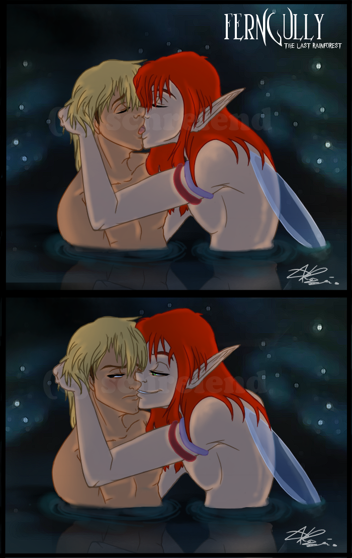 2boys blonde_hair fairy ferngully kissing male pips pointy_ears red_hair yaoi zak_young
