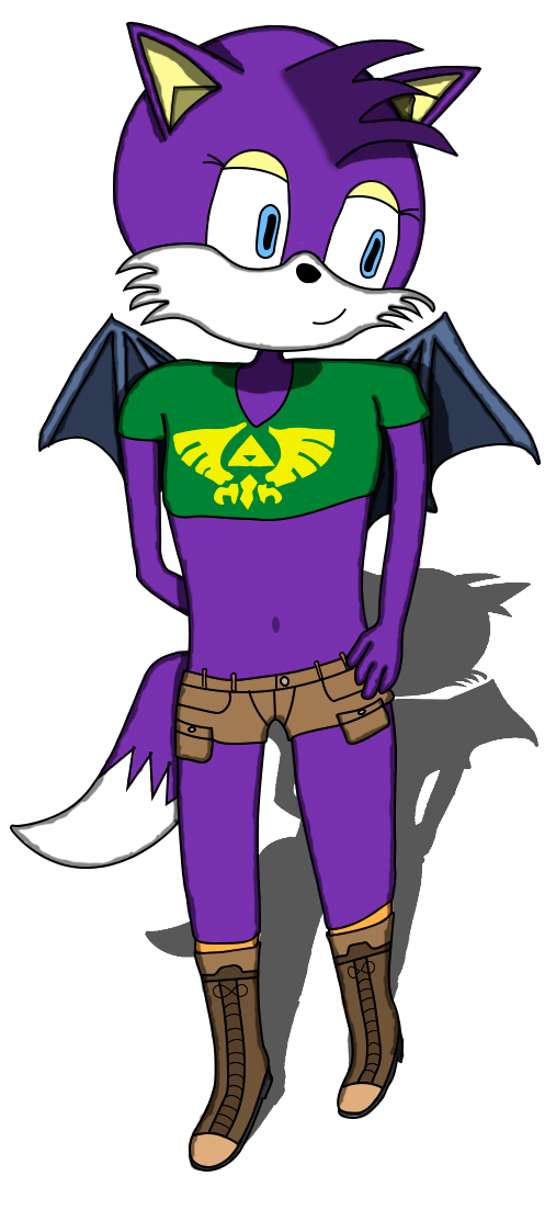 anthro chiropteran clothing fan_character femboy_morrigan girly green_clothing green_shirt green_topwear large_flying_fox male mammal morrigan_narukami nintendo original_characters shirt solo the_legend_of_zelda tina_rascall_(morrigan_narukami) topwear twitter video_games