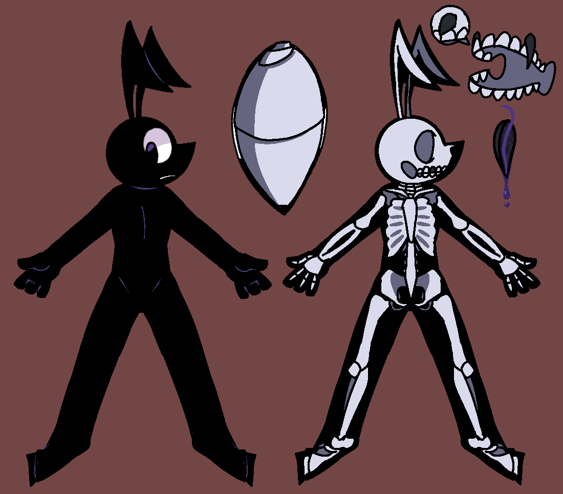 ambiguous_gender anatomy anatomy_reference ant antay_(hevinsane) antennae_(anatomy) anthro arthropod black_body blue_blood bone claws hevinsane hymenopteran insect internal nude skeleton solo teeth