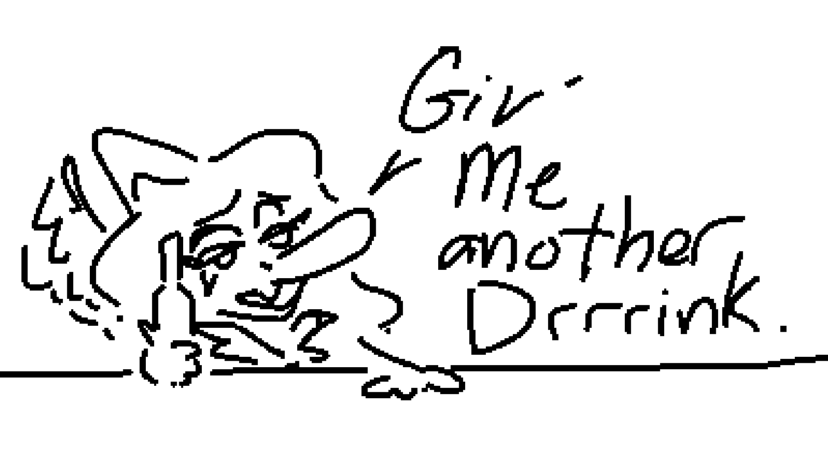 anthro beverage chibi clothed clothing dialogue dinosaur english_text female hair long_hair long_snout monochrome pterodactylus pterosaur reptile scalie sketch snoot_game_(fan_game) snout solo text toony tusk_(snootgame) unknown_artist video_games wings