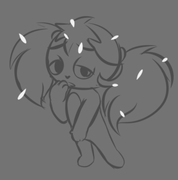 2022 anthro dandruff female flaky_(htf) half-closed_eyes hand_to_mouth happy_tree_friends low_res mammal mrdegradation narrowed_eyes open_mouth pigtails porcupine rodent scrunchie sketch solo standing