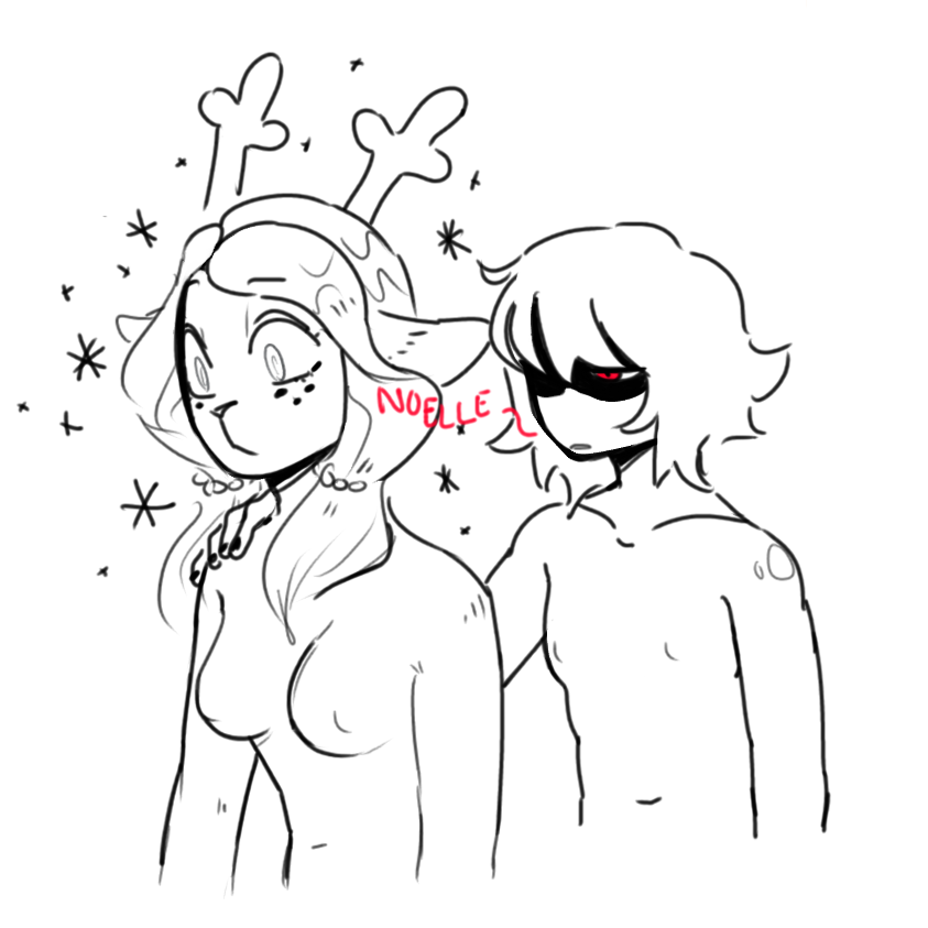 2021 5_fingers accessory anthro antlers athletic athletic_anthro athletic_female blank_stare breasts capreoline cervid collarbone deltarune dialogue doe_with_antlers dominant dominant_male duo english_text female fingers freckles glistening glistening_hair hair hair_accessory hair_over_eyes half-closed_eyes half_lidded_eyes hand_on_shoulder hidden_eyes horn human human_dominating_anthro kris_(deltarune) lewdile male male/female male_dominating_female mammal mind_control name_drop narrowed_eyes natural_breasts navel nipples noelle_holiday nude possessive red_eyes reindeer shadowed_eyes short_hair slim snowgrave sparkles submissive submissive_female text undertale_(series) video_games wide_eyed