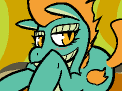 2018 animated anonymous_artist asian_mythology banned_from_equestria bedroom_eyes blinking chinese_mythology digital_media_(artwork) east_asian_mythology female feral fire flaming_hair flaming_tail flaming_wings frame_by_frame green_body green_scales hooves longma looking_at_viewer low_res lying mythology narrowed_eyes on_front orange_eyes pixel_(artwork) pixel_animation pseudo_hair pupils scales scalie seductive short_playtime simple_animation slit_pupils solo style_parody them's_fightin'_herds tianhuo_(tfh) video_games wings