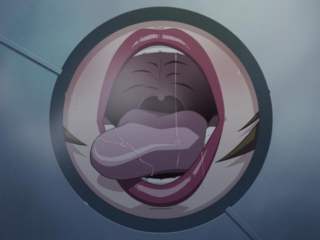 breath brown_hair cap glory_hole lips lost_rarities mouth open_mouth red_lips saliva soul_foundation source_request takapiko teeth tongue uvula wide_open_mouth