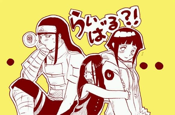 2girls artist_request hyuuga_hanabi hyuuga_hinata hyuuga_neji multiple_girls naruto