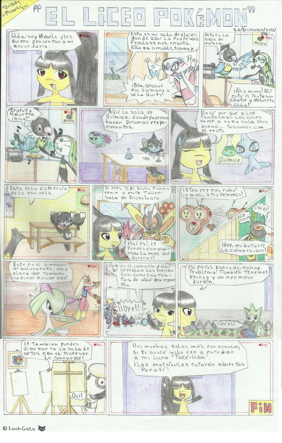 angry anthro art_class beak black_body blaziken bow_ribbon brick_wall buneary burger chair chatot cheerleader cheerleader_outfit chemistry colored colored_sketch combee comic dancing dialogue eyes_closed feathers female feral floating flower food froslass furniture generation_2_pokemon generation_3_pokemon generation_4_pokemon generation_5_pokemon ghost glameow gothorita group gym hi_res high_school honey_(food) honey_pot horn humanoid kirlia laahgata legendary_pokemon limbless locker looking_at_another looking_at_partner looking_at_viewer looking_back luxio male marill mawile meloetta misdreavus mothim multicolored_body multicolored_feathers musical_note nintendo open_mouth pink_beak plant pokemon pokemon_(species) poster quijada_(laahgata) raised_arm recording red_eyes roselia school scizor screaming shuppet simple_eyes singing sitting sketch sky smeargle spanish_text speech_bubble spirit stool table text tongue tongue_out two_tone_body video_games wall_(structure) white_body window wings yellow_body yellow_sclera