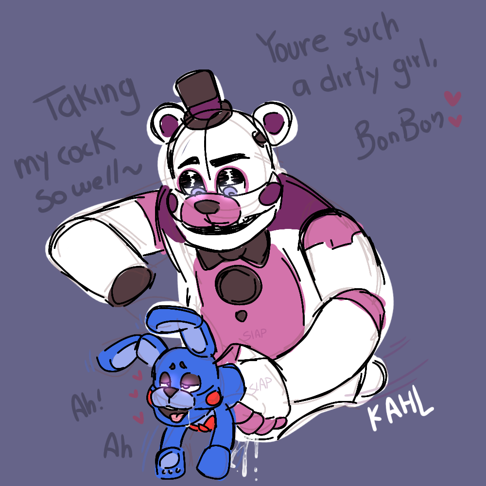 anal anal_penetration animatronic anthro bear bonnie_(fnaf) duo female five_nights_at_freddy's funtime_freddy_(fnafsl) intersex intersex/male itsjustapixel3 lagomorph leporid machine male male/female male/male mammal penetrable_sex_toy penetration rabbit robot scottgames sex_toy sister_location size_difference vaginal vaginal_penetration