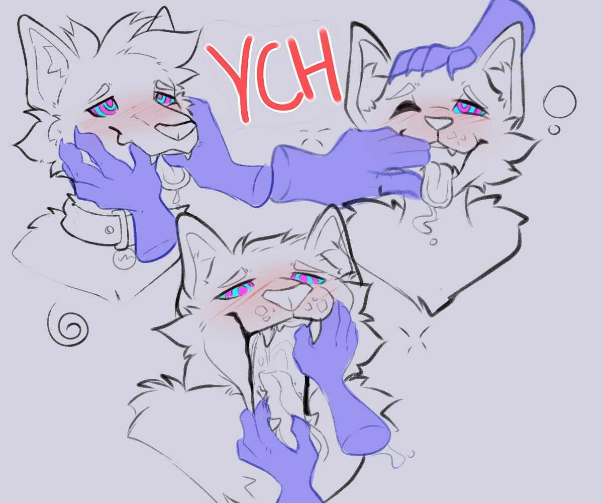 abuse ambiguous_gender anthro bunthefen_(artist) disembodied_hand ghost_hands hypno_(disambiguation) oral solo ych