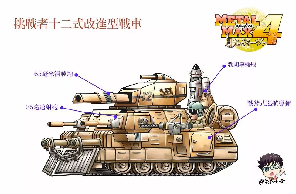 138416 1boy cannon caterpillar_tracks chain copyright_name ground_vehicle gun helmet machine_gun male_focus metal_max military military_vehicle missile motor_vehicle signature simple_background solo tank tank_focus translation_request vehicle_focus weapon white_background