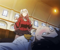 animated animated_gif arima_teppei bounce bouncing_breasts breasts charlotte_hazellink gif long_hair lowres princess_lover