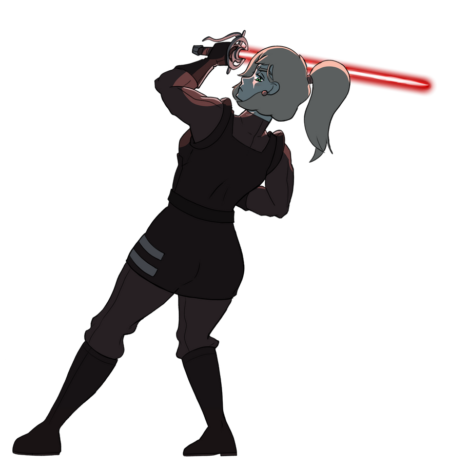 coruscant detective energy_sword fencer inquisitor_(star_wars) lightsaber littlemisscalculated original ponytail rapier sith star_wars sword uniform vayelyth vayelyth_sunshard weapon