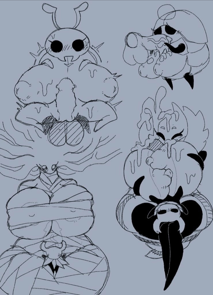 animal_humanoid antennae_(anatomy) anthro areola arthropod arthropod_humanoid balls bee beetle big_areola big_balls big_breasts big_penis blush blush_lines bodily_fluids bound breast_play breasts bretta_(hollow_knight) cum cum_on_breasts cum_on_face duo elemental_creature excessive_cum excessive_genital_fluids exposed_breasts eyelashes fellatio female flora_fauna genital_fluids genitals group hollow_knight huge_breasts huge_penis humanoid husk_(hollow_knight) hymenopteran hyper hyper_breasts hyper_genitalia hyper_penis incest_(lore) insect larger_female male male/female mother mother_and_child mother_and_son myla_(hollow_knight) nipples on_bottom on_lap on_top oral orgasm osakana2gou parent parent_and_child penetration penile penis plant protagonist_(hollow_knight) puffy_nipples queen_vespa_(hollow_knight) reverse_cowgirl_position sex shaking sitting_on_lap size_difference sketch small_but_hung smaller_male son sweat team_cherry thick_thighs titfuck trembling vaginal vaginal_penetration vessel_(species) white_lady_(hollow_knight)