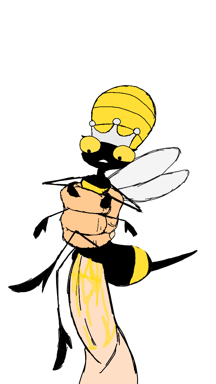 animated anthro arthropod bee bodily_fluids clothing crown duo fastfart female flipaclip food forced hanna-barbera headgear headwear hi_res honey_(food) human hymenopteran insect living_condom male male/female mammal penetration queen_bea queen_bee questionable_consent royalty secret_squirrel_show size_difference smaller_penetrated