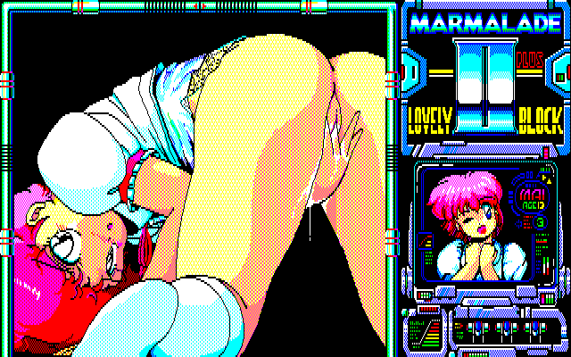 640x200 80's 80's 80s 8colors mai marmalade_ii_plus oldschool pc88 uncensored yanagi_hirohiko