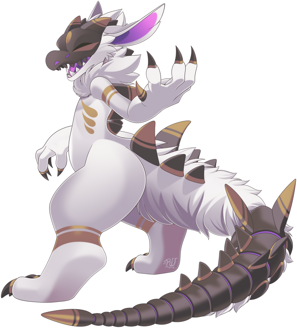 2022 4_fingers alpha_channel ambiguous_gender anthro digital_media_(artwork) feet fingers open_mouth rudragon simple_background solo standing teeth toes tongue transparent_background