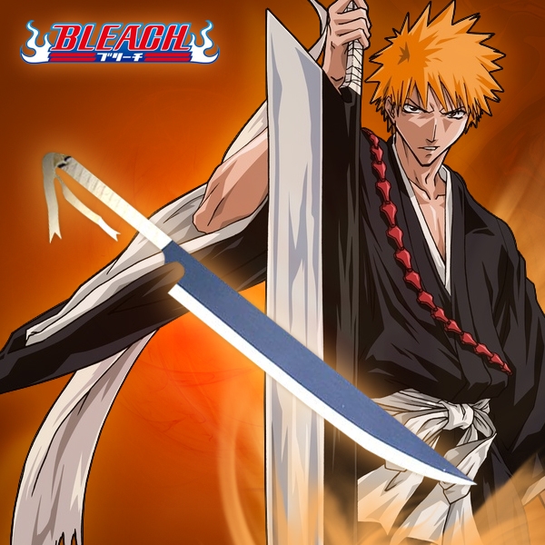 bleach kurosaki_ichigo orange_hair sword weapon zanpakut? zanpakutÅ