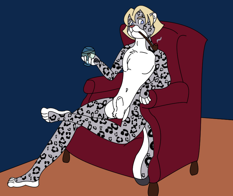 alcohol animal_genitalia anthro balls beverage blonde_hair brown_nose container countershading cup digital_drawing_(artwork) digital_media_(artwork) drinking_glass eyebrows felid feline felis fingerless_(marking) flat_colors fully_sheathed fur genitals glass glass_container glass_cup grey_body grey_eyes grey_fur hair humanoid_hands leopard_spots looking_at_viewer male mammal mcwerewolf object_in_mouth pantherine pipe pose royal_(snow_leopard) sheath simple_background smoking smoking_pipe smoking_pipe_in_mouth snow_leopard solo spots tail toeless_(marking) white_body white_fur wine wine_glass