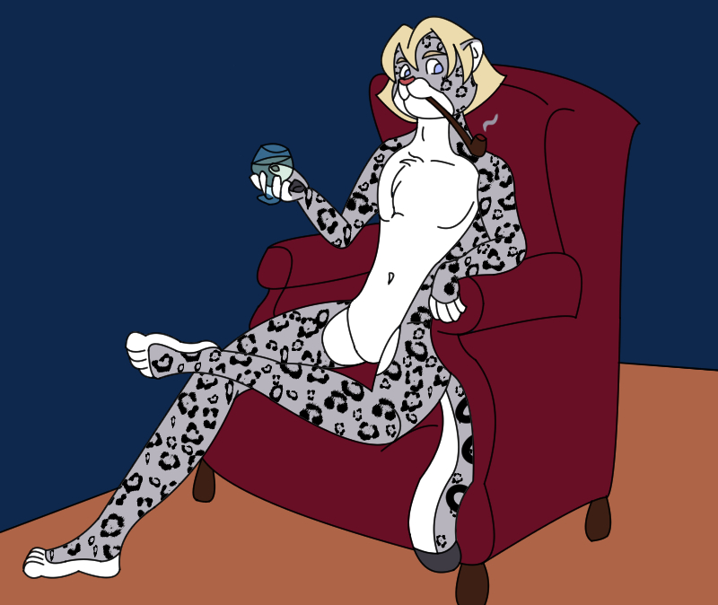 alcohol anthro beverage blonde_hair brown_nose container countershading cup digital_drawing_(artwork) digital_media_(artwork) drinking_glass eyebrows felid feline felis fingerless_(marking) flat_colors full-length_portrait fur glass glass_container glass_cup grey_body grey_eyes grey_fur hair humanoid_hands leopard_spots looking_at_viewer male mammal mcwerewolf object_in_mouth pantherine pipe portrait pose royal_(snow_leopard) simple_background smoking smoking_pipe smoking_pipe_in_mouth snow_leopard solo spots tail toeless_(marking) white_body white_fur wine wine_glass