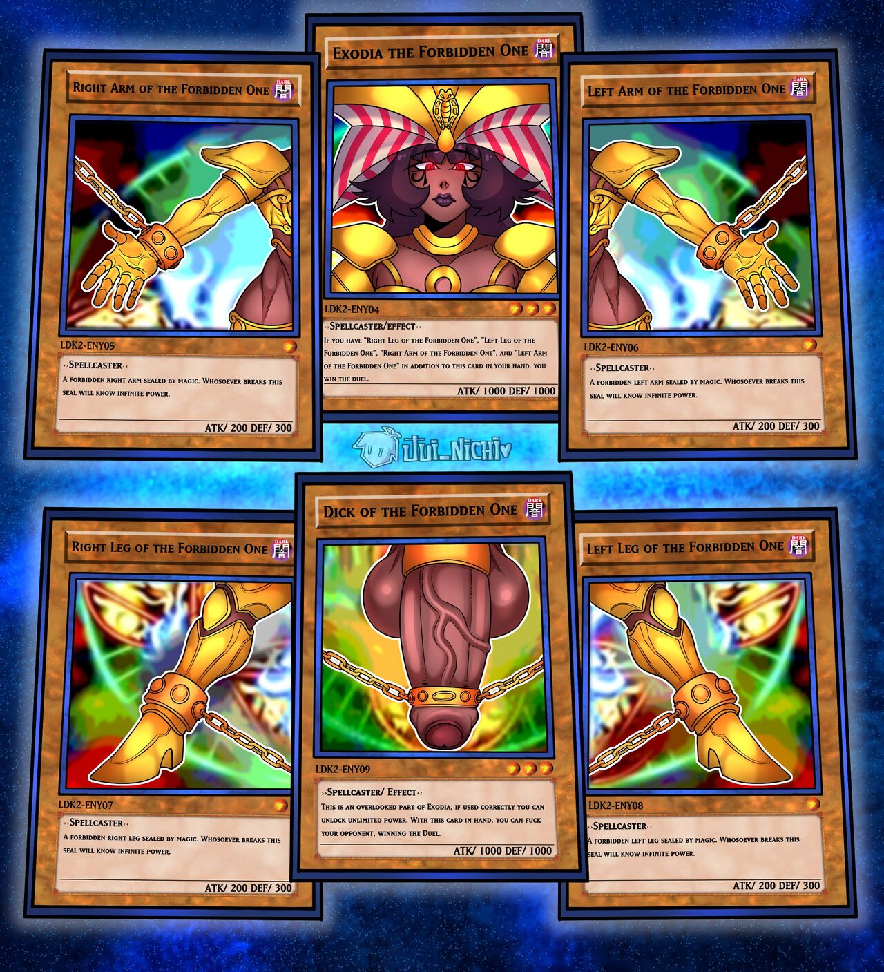 armor armored_boots balls big_balls big_penis bikini_armor card chain chained chained_down chained_penis crossgender description duel_monster english_text exodia_the_forbidden_one genitals gynomorph hi_res huge_balls huge_penis humanoid humanoid_genitalia humanoid_penis hyper hyper_balls hyper_genitalia hyper_penis intersex jui_nichi_(artist) junin_masky_(artist) monster monster_card_(yu-gi-oh) monstrous_humanoid muscular muscular_gynomorph muscular_intersex penis penis_chain pieces profanity red_eyes restrained restrained_arms restrained_legs restrained_penis restraints shoulder_guards solo text unconvincing_armor vein veiny_penis yu-gi-oh!