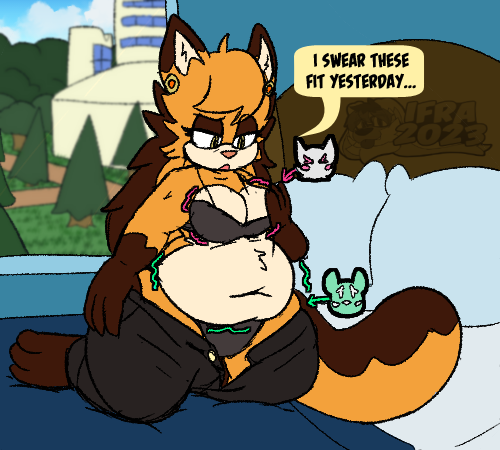 after_vore anthro anthro_pred domestic_cat eclair_the_cat_(ifra) english_text fan_character felid feline felis female ifra low_res mammal rouge_the_bat sega sentient_fat sonic_the_hedgehog_(series) text vienna_maus vore weight_gain